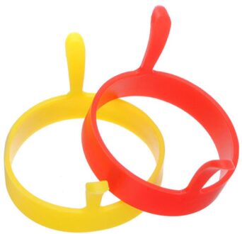Siliconen Ronde Ei Ringen Pancake Mold Ring W Handgrepen Hapjespan