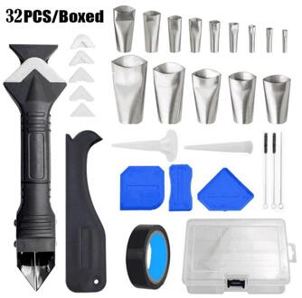 Siliconen Schraper Kit Remover 3 In 1 Tool Set Rvs Breeuwen Finisher Glad Schraper Removal Plastic Handgereedschap