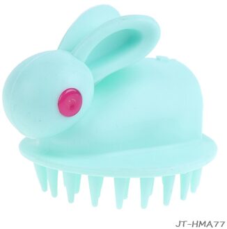 Siliconen Shampoo Haar Hoofd Body Hoofdhuid Massage Borstel Kam Bad Spa Massage Borstel 1 Pcs groen