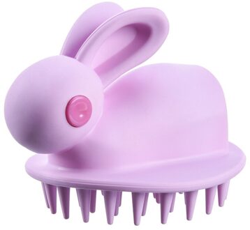 Siliconen Shampoo Hoofdhuid Haar Massager Head Body Hoofdhuid Massage Borstel Kam Haar Wassen Kam Douche Borstel Bad Spa Massage Borstel roze