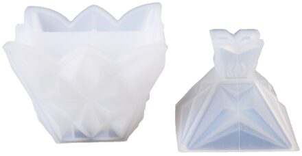 Siliconen Sieraden Kraal Opbergdoos Mold Resin Epoxy Maken Mould Casting Craft Diy Crystal Epoxy Opbergdoos Mold Tool