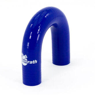 Siliconen slang 180 graden bocht - Lengte:50mm - Ø25mm