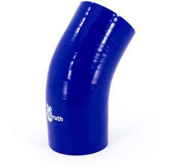 Siliconen slang 45 graden bocht - Lengte:50mm - Ø80mm