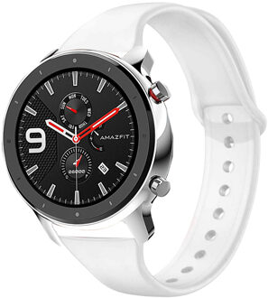 Siliconen Smartwatch Bandje voor de Amazfit GTR - Wit