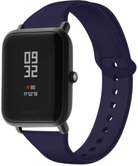 Siliconen Smartwatch Bandje voor de Amazfit GTS / BIP - Donkerblauw