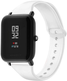 Siliconen Smartwatch Bandje voor de Amazfit GTS / BIP - Wit