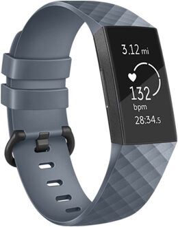 Siliconen Smartwatch Bandje Voor De Fitbit Charge 2,fitbit Charge 3,fitbit Charge 4 - Grijs