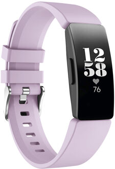 Siliconen Smartwatch Bandje Voor De Fitbit Inspire - Paars