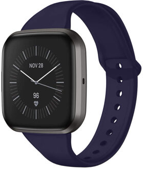 Siliconen Smartwatch Bandje Voor De Fitbit Versa Lite,fitbit Versa 2 - Donkerblauw