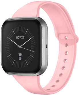 Siliconen Smartwatch Bandje Voor De Fitbit Versa Lite,fitbit Versa 2 - Roze