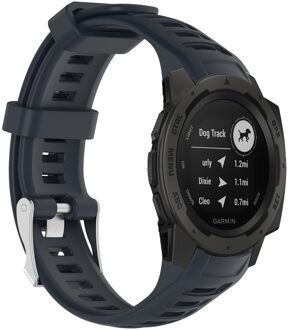 Siliconen Smartwatch Bandje voor de Garmin Instinct - Donkerblauw