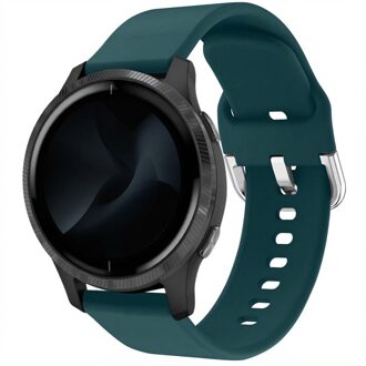 Siliconen Smartwatch Bandje Voor De Garmin Venu,garmin Vivoactive 3,garmin Forerunner 245 - Donkergroen