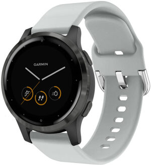 Siliconen Smartwatch Bandje Voor De Garmin Vivoactive 4l - Lichtgrijs