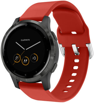 Siliconen Smartwatch Bandje Voor De Garmin Vivoactive 4l - Rood