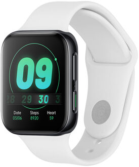 Siliconen Smartwatch Bandje Voor De Oppo Watch 41 Mm - Wit