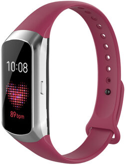 Siliconen Smartwatch Bandje Voor De Samsung Galaxy Fit - Rood