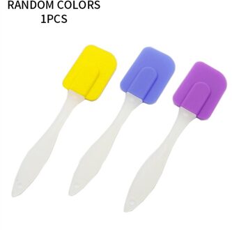 Siliconen Spatel Bakken Spatel Mengen Gebak Schraper Non Stick Butter Jar Blender Koken Spatel Keuken Bakken Accessories1Pc type B willekeurig kleur
