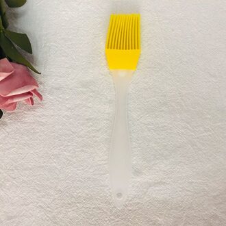 Siliconen Spatel Barbecue Borstel Koken Bbq Hittebestendige Olie Kruiderij Borstels Keuken Accessoires Cake Bakken Tools geel