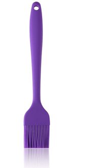 Siliconen Spatel Barbecue Borstel Koken Bbq Hittebestendige Olie Kruiderij Borstels Keuken Bar Cake Bakken Keuken Accessoires paars