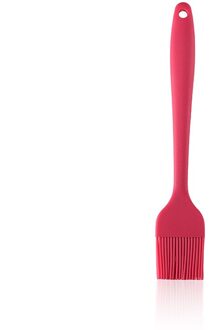 Siliconen Spatel Barbecue Borstel Koken Bbq Hittebestendige Olie Kruiderij Borstels Keuken Bar Cake Bakken Keuken Accessoires roos rood