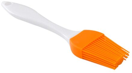 Siliconen Spatel Barbecue Borstel Thuis Diy Koken Bbq Hittebestendige Olie Kruiderij Borstels Keuken Bar Cake Bakken Tools oranje