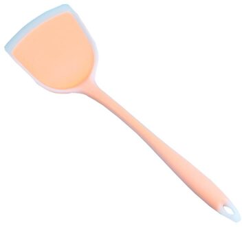 Siliconen Spatel Rundvlees Vlees Ei Keuken Schraper Breed Pizza Schop Non-stick Turners Voedsel Lifters Thuis Koken Gebruiksvoorwerpen 3 kleuren oranje wit