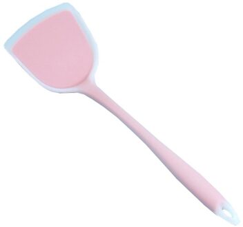 Siliconen Spatel Rundvlees Vlees Ei Keuken Schraper Breed Pizza Schop Non-stick Turners Voedsel Lifters Thuis Koken Gebruiksvoorwerpen 3 kleuren roze wit