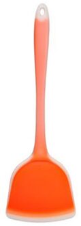 Siliconen Spatel Rundvlees Vlees Ei Keuken Schraper Breed Pizza Schop Non-stick Turners Voedsel Lifters Thuis Koken Gebruiksvoorwerpen 5 kleuren oranje