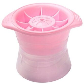 Siliconen Sphere Ice Cube Mold Keuken Stapelbaar Langzame Smelten Diy Ice Ball Ronde Jelly Maken Mould Voor Cocktail Whisky Drinken roze