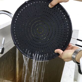 Siliconen Splash-Proof Netto Olie-Proof Splash Cover Frituren Bescherming Mat Antislip Handvat Pot Deksel Keuken tool Groente Zeef