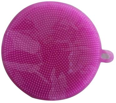 Siliconen Spons Afwas Keuken Scrubber Food-Grade Gerechten Multipurpose Sponzen Non Stick Schoonmaken Keuken Borstel Rood