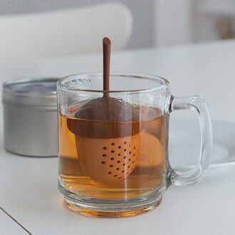 Siliconen Theezeefje Kleine Man Shaped Thee-ei Filter Brouwen Theepot Thee Infusers Losse Blad Koffie Filter Thee Accessoires Chocolade