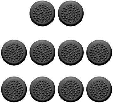 Siliconen Thumb Stick Grips Cover Caps Voor Oculus Quest 2 Vr Controller Thumbstick Caps Voor Oculus Quest 1 2 Rift S Vr Accessorie 10stk zwart