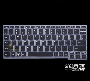 Siliconen Toetsenbord Cover Beschermer Huid Toetsenbord Voor Lenovo Miix4 Miix 700 S206 S210T K20-80 Yoga3 11S K3011W 11 12 inch zwart