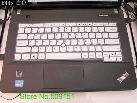 Siliconen toetsenbord cover Beschermer voor Lenovo IBM E430 E435 E431 E330 T430 L330 T430U wit