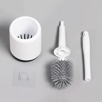 Siliconen Tpr Toiletborstel En Houder Quick Afvoer Borstel Gereedschappen Voor Wc Huishoudelijke Wc Badkamer Accessoires Sets