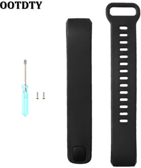 Siliconen Vervanging Band Polsband Voor Huawei Band 2/Band 2 Pro Smart Horloge zwart