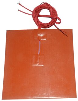 Siliconen Verwarming Pad Verwarming 50Mm X 200Mm Voor 3d Printer Heat Bed rood