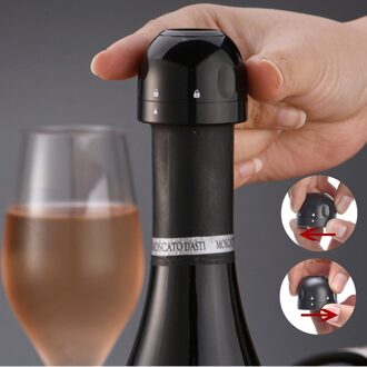 Siliconen Verzegelde Champagne Stopper Wijn Flessenstop Sealed Mini Food-Grade Abs Mousserende Wijn Champagne Flessenstop