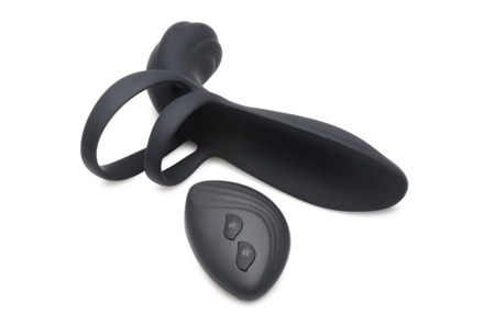 Siliconen Vibrerende Penis Sleeve met Afstandsbediening - Siliconen Vibrerende Penis Sleeve met Afstandsbediening