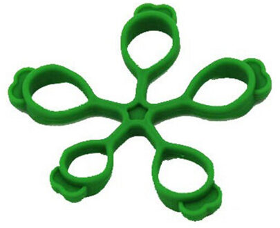 Siliconen Vinger Brancard Hand Weerstand Bands Hand Extensor Exerciser Vinger Grip Strengthener Sterkte Trainer Grijper leger groen