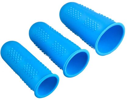Siliconen Vingers Cover Cap Vingertop Protector Anti-slip Hittebestendige Voor Keuken Barbecue J2Y 3stk