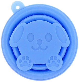 Siliconen Vouwen Cup Telescopische Inklapbare Portable Voor Outdoor Reizen Camping Fq-Ing blauw