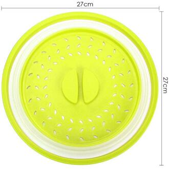 Siliconen Vouwen Magnetron Deksel Veiligheid en Non-toxiciteit Lange Levensduur Plaat Cover Vergiet Zeef voor Groente zilver