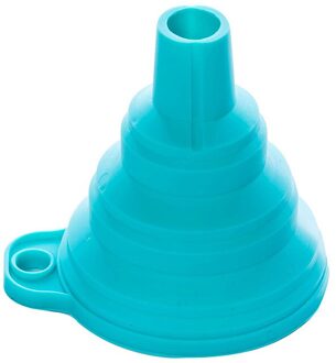 Siliconen Vouwen Trechters Keuken Accessoire Keuken Opvouwbare Trechter Mini Silicone Inklapbare Draagbare Gadget blauw