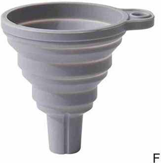 Siliconen Vouwen Trechters Keuken Gereedschap Keuken Accessoire Opvouwbare Trechter Mini Silicone Inklapbare Draagbare Trechter grijs