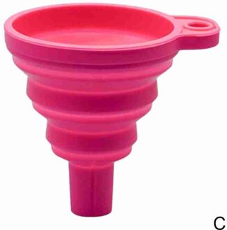 Siliconen Vouwen Trechters Keuken Gereedschap Keuken Accessoire Opvouwbare Trechter Mini Silicone Inklapbare Draagbare Trechter roze