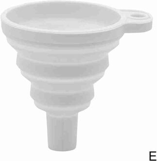 Siliconen Vouwen Trechters Keuken Gereedschap Keuken Accessoire Opvouwbare Trechter Mini Silicone Inklapbare Draagbare Trechter wit