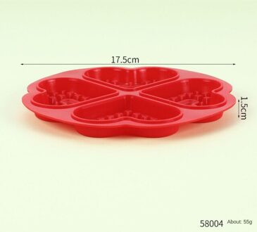 Siliconen Wafel Cake Muffin Mould Diy Hart Of Vierkante Vorm Bakken Tools Koken Cake Makers Wafel Bakvormen Keuken Accessoires 4 holes Love 58004