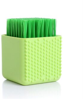 Siliconen Wasserette Borstel Zachte Haren Cleaning Schoen Wassen Ondergoed Borstel Benodigdheden Huishoudelijke Dagelijkse Benodigdheden groen